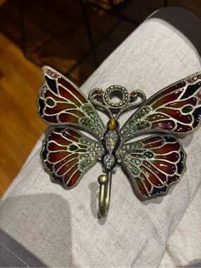 Decorative Butterfly Wall Hook in Red and Green - Brand